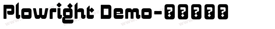 Plowright Demo字体转换